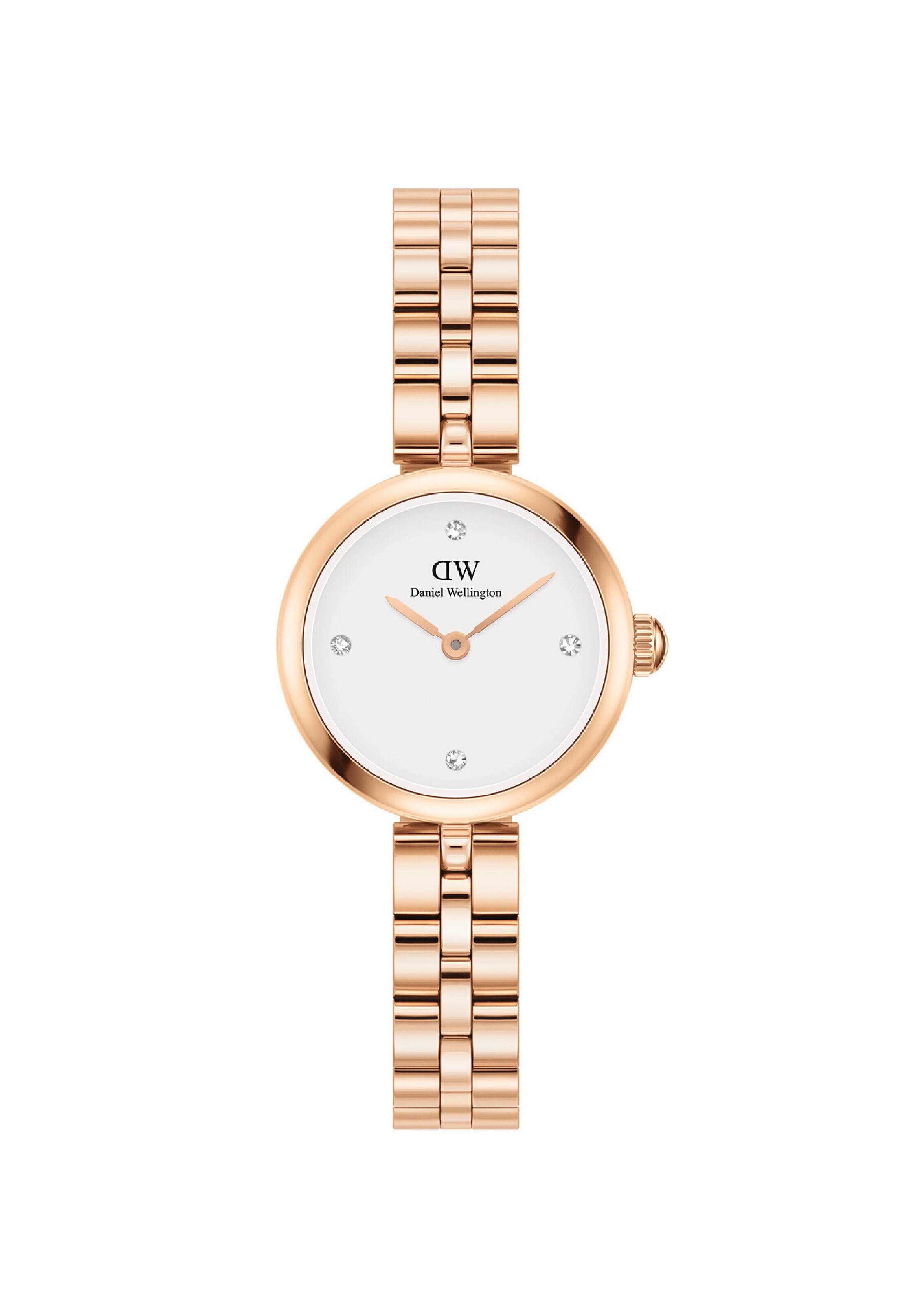 Daniel Wellington Analoog horloge ' ELAN LINK ' in Goud: voorkant