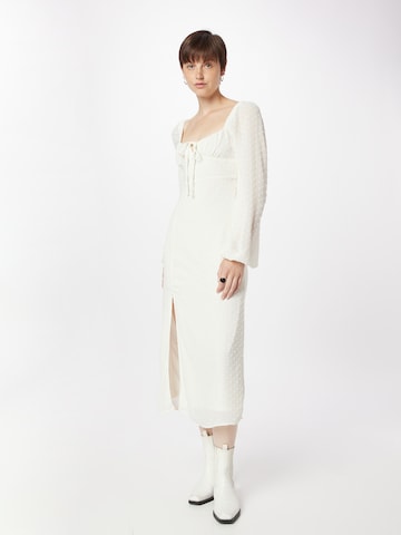 Gina Tricot Dress in White: front