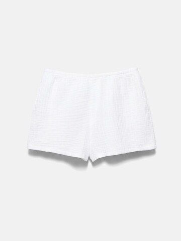 Pull&Bear Štandardný strih Nohavice 'PACIFIC' - Biela