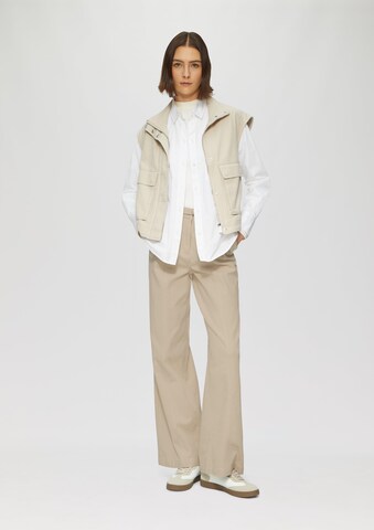 s.Oliver Wide leg Broek in Beige