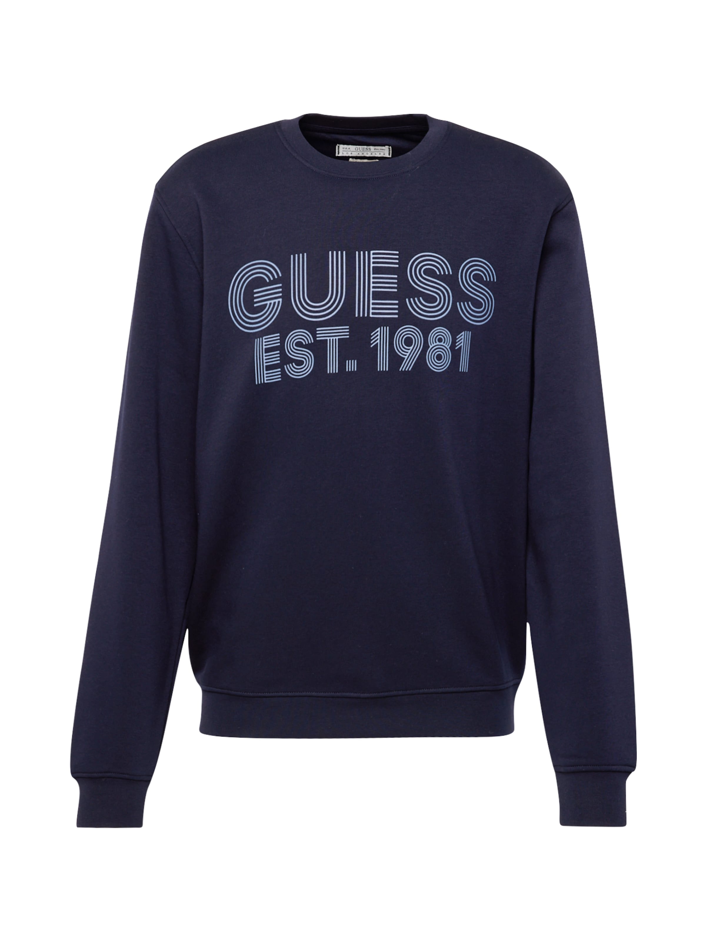 Sweat-shirt 'Beau' GUESS en bleu : devant