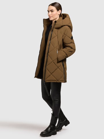 khujo Winter Jacket 'Charla ' in Brown