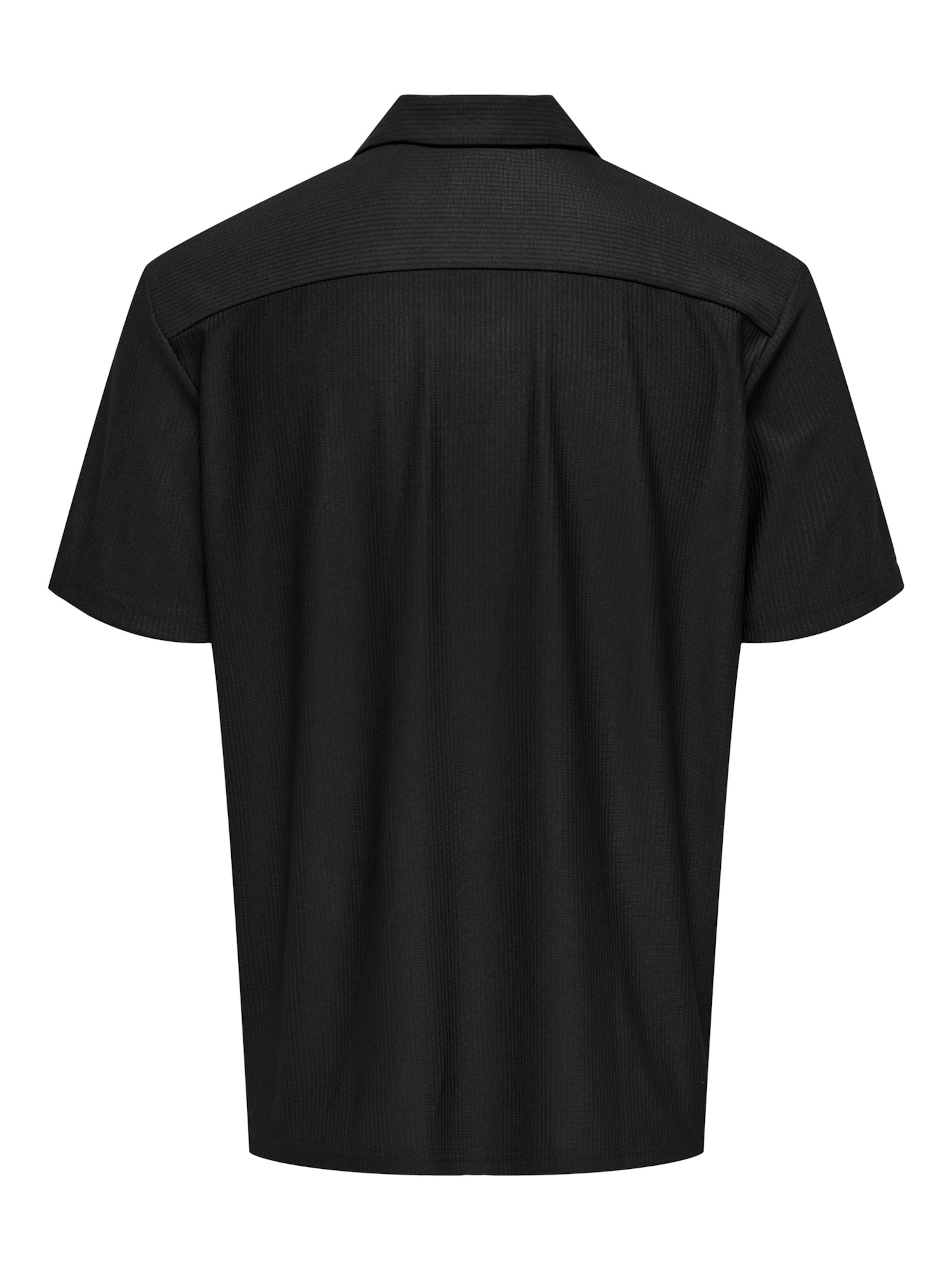 juoda Only & Sons Standartinis modelis Marškiniai 'ONSKari'