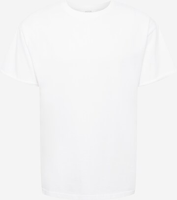 DAN FOX APPAREL T-shirt 'Alan' i vit: framsida