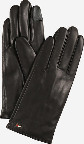 TOMMY HILFIGER Full Finger Gloves in Black: front