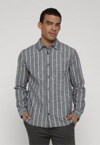 INDICODE JEANS Regular Fit Hemd 'Tryp' in Blau: Vorderseite