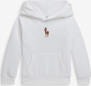 Sweat-shirt Polo Ralph Lauren en blanc : devant