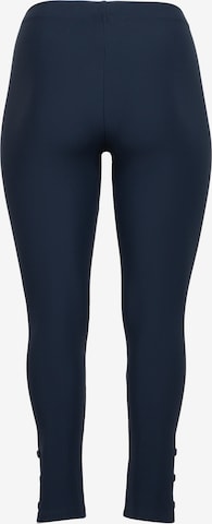 Coupe slim Leggings 'Luna' Pont Neuf en bleu