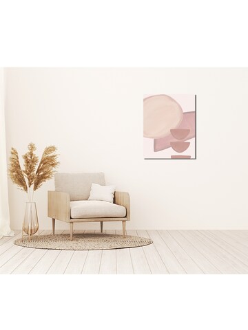 Liv Corday Image 'Pink Shapes' in White