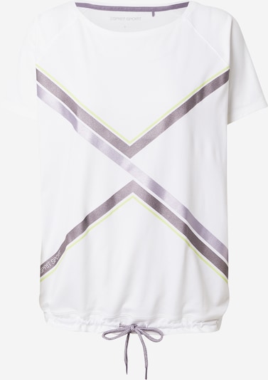 Tricou funcțional ESPRIT SPORT pe galben lămâie / mov / vânătă / alb, Vizualizare produs