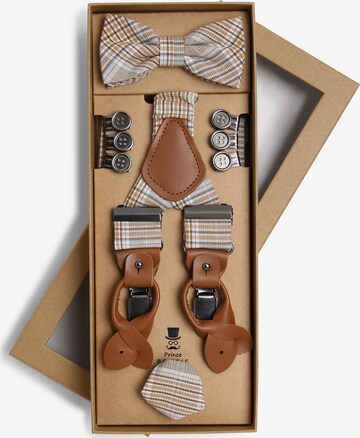 Prince BOWTIE Bretels in Beige: voorkant