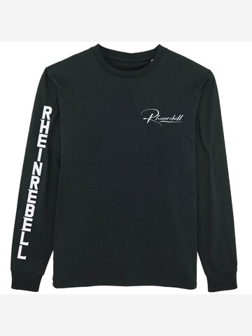 Rheinrebell Shirt 'Longsleeve Black' in Black: front