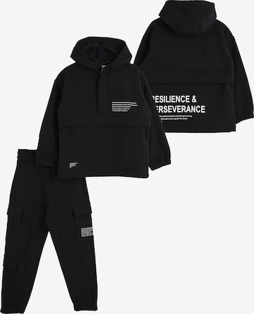 Survêtement Solang en noir : devant