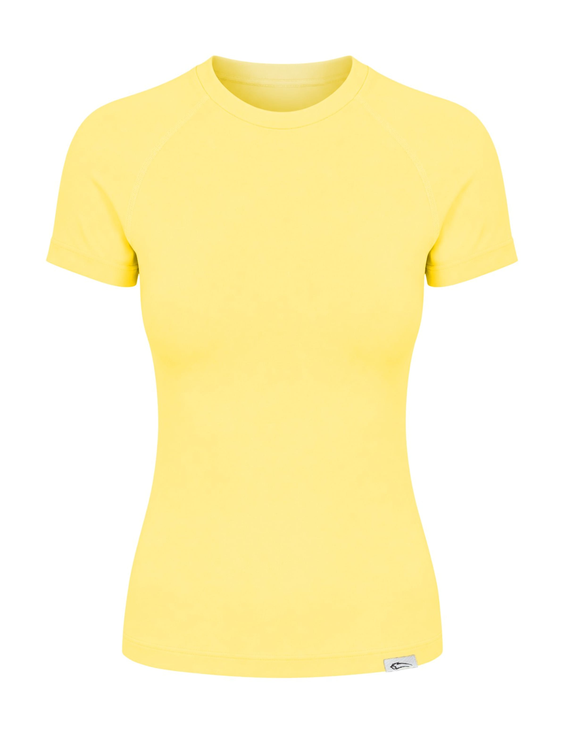 T-shirt ' Lyana ' Smilodox en jaune : devant