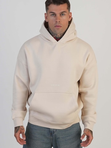 SikSilk Sweatshirt 'Graphic Hoodie' in Beige