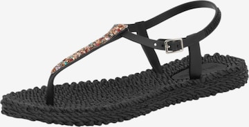 ILSE JACOBSEN T-bar sandals 'CHEERFUL10M' in Black: front