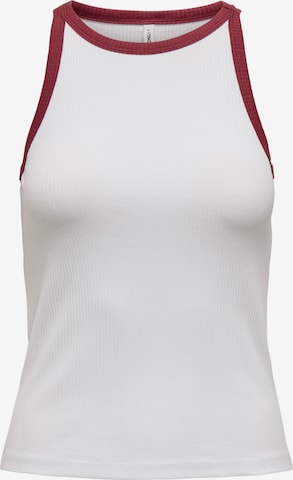 Only Petite Topp 'ONLVELA', värv valge: eest vaates