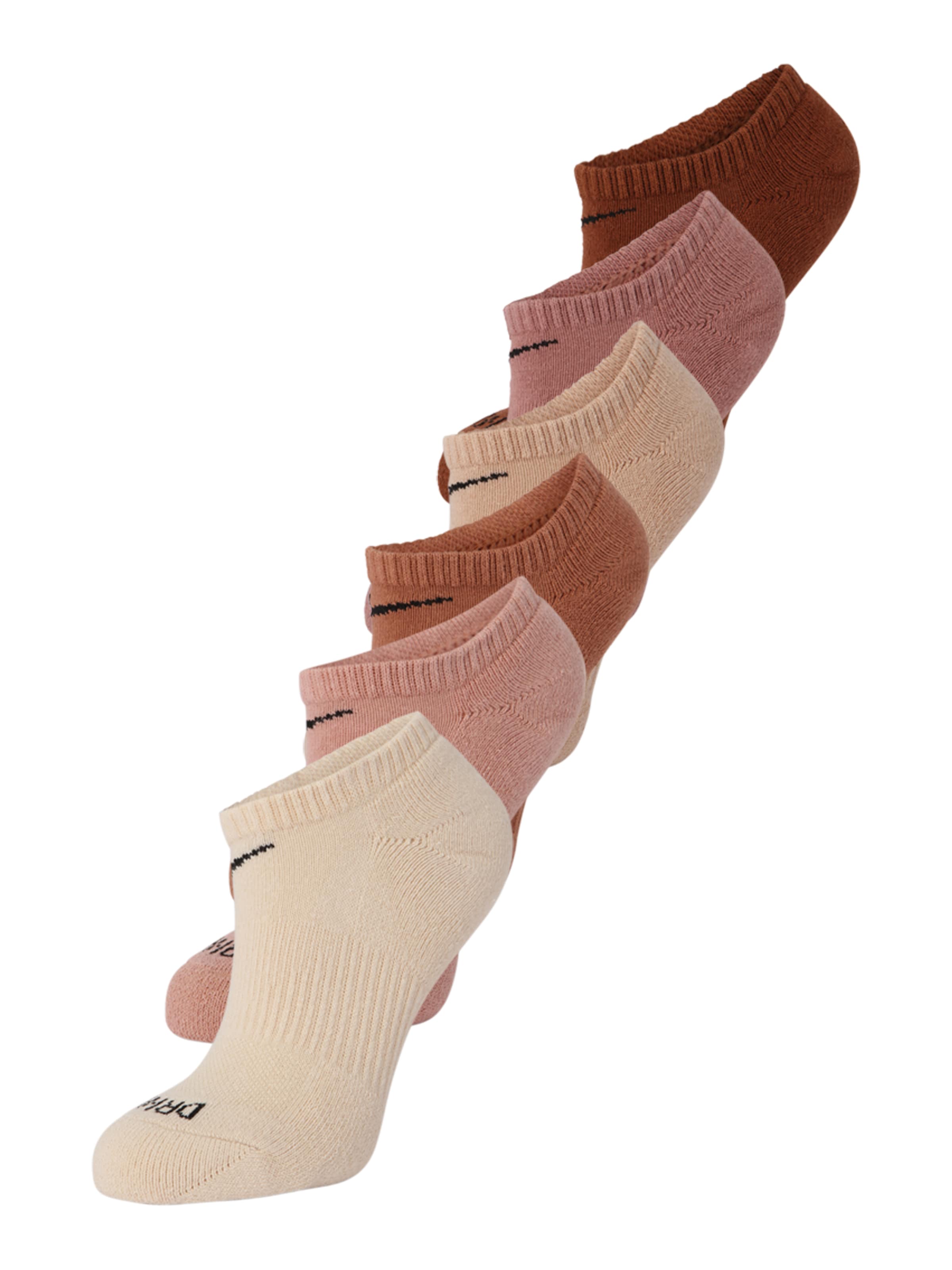 smėlio NIKE Sportinės kojinės 'Everyday Plus': priekis