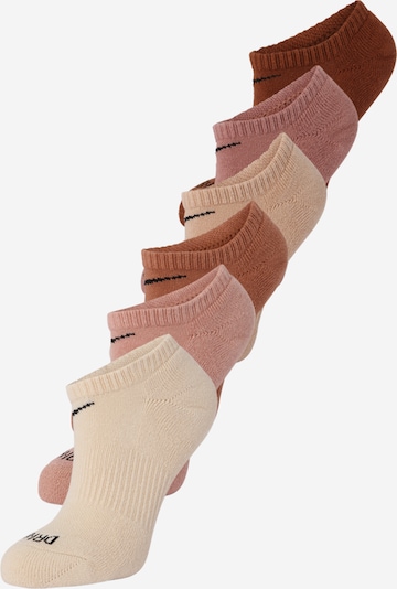 NIKE Urheilusukat 'Everyday Plus' värissä kerma / hiekka / ruosteenruskea / vaaleanruskea / roosa / vanha roosa / musta, Tuotenäkymä