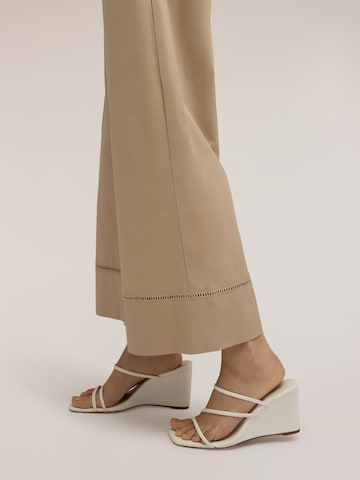 MOTIVI Wide leg Broek in Beige