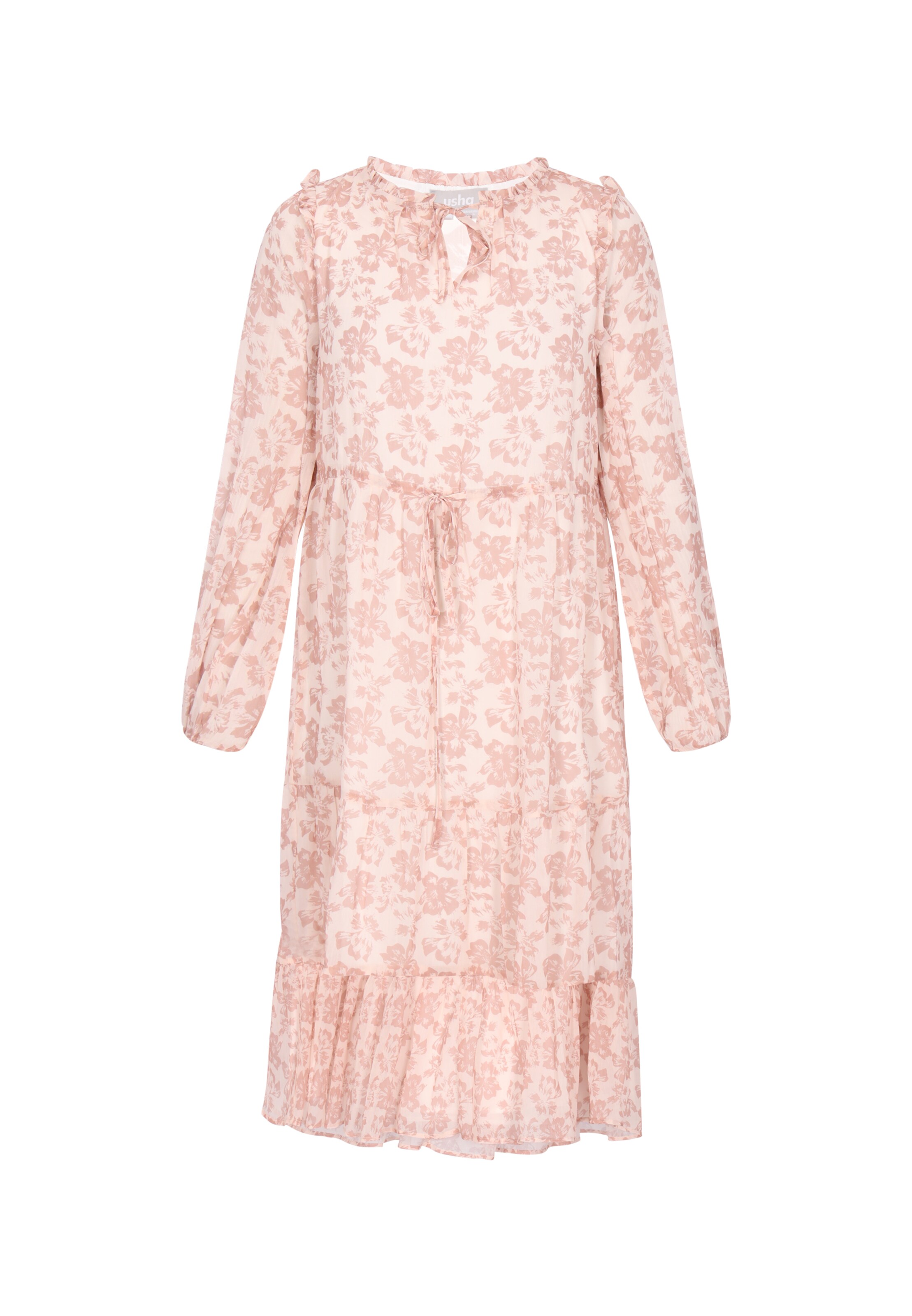 Usha - Vestido en beige: frente