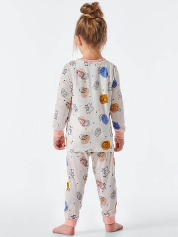 SCHIESSER Pyjama in Weiß