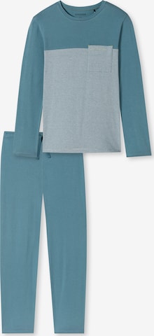 SCHIESSER Pyjama lang ' 95/5 Nightwear ' in Blauw: voorkant