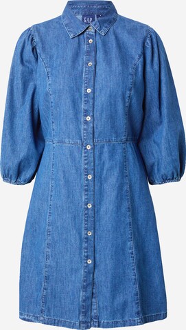 GAP Blousejurk in Blauw: voorkant