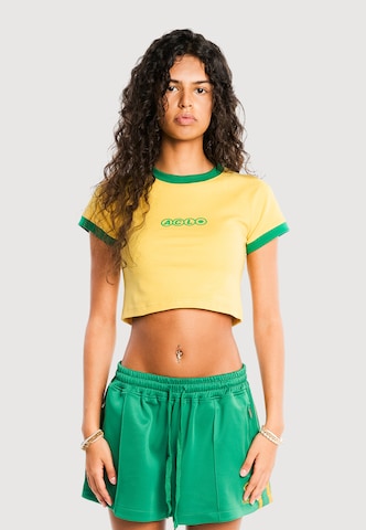 Another Cotton Lab - Camisa 'Carrer Del Sol' em amarelo: frente