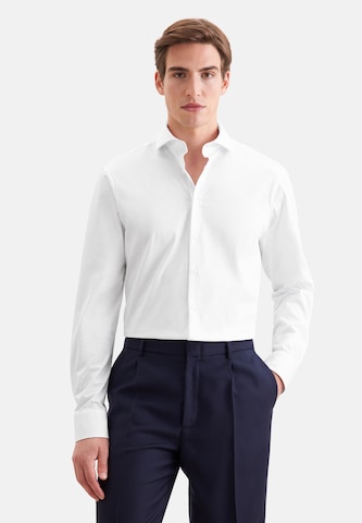 Coupe regular Chemise business SEIDENSTICKER en blanc : devant