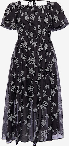 Robe Usha en noir : devant