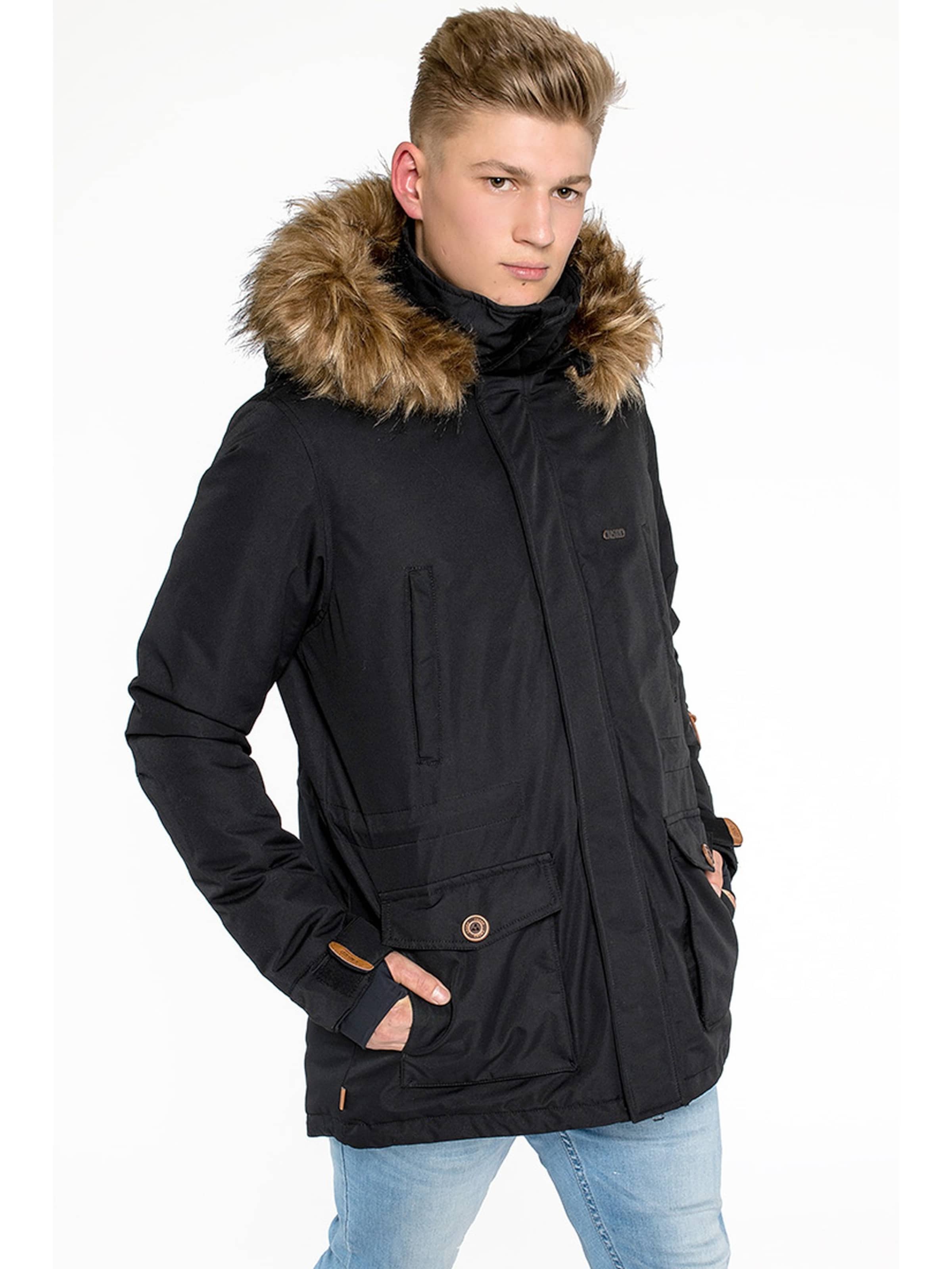 CNSRD Winterparka 'TRAVIS II'‌‌‌‌‌‌‌ in Schwarz: Vorderseite