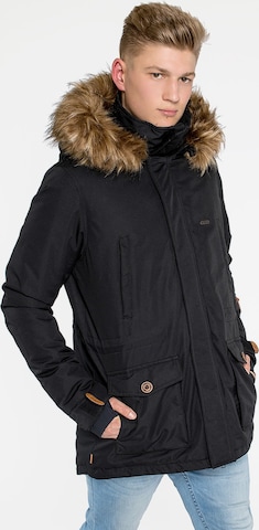 Parka d’hiver 'TRAVIS II' CNSRD en noir : devant
