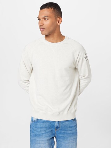 Herrlicher Sweatshirt 'Edvin' in Beige: voorkant