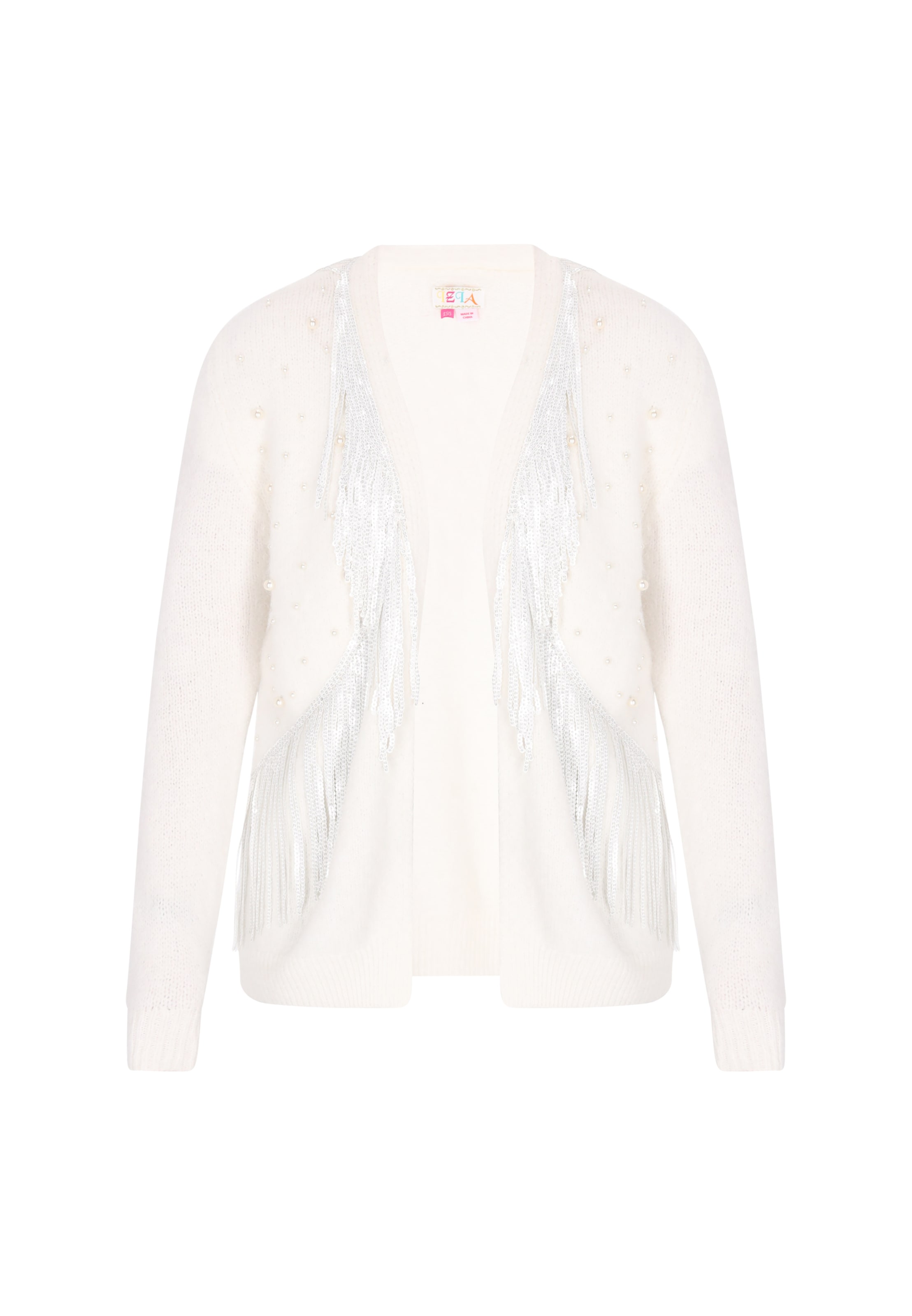 Cardigan IZIA en blanc : devant