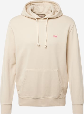 LEVI'S ® Средняя посадка Свитшот 'Housemark Hoodie' в Бежевый: спереди