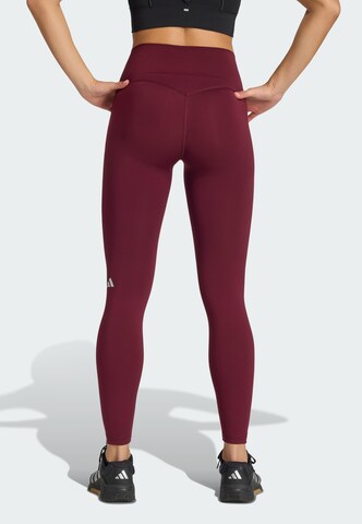 ADIDAS PERFORMANCE - Skinny Pantalón deportivo 'Studio All Me' en rojo