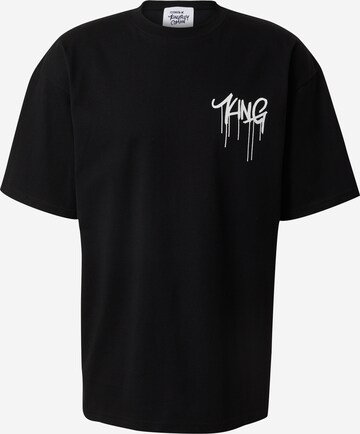 T-Shirt 'Aaron' ABOUT YOU x Kingsley Coman en noir : devant