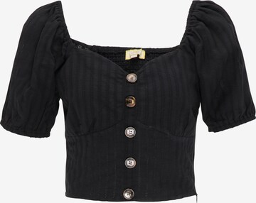 MYMO Blouse in Black: front