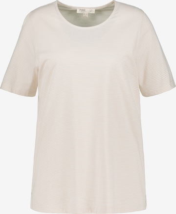 Ulla Popken Pajama Shirt in Beige: front