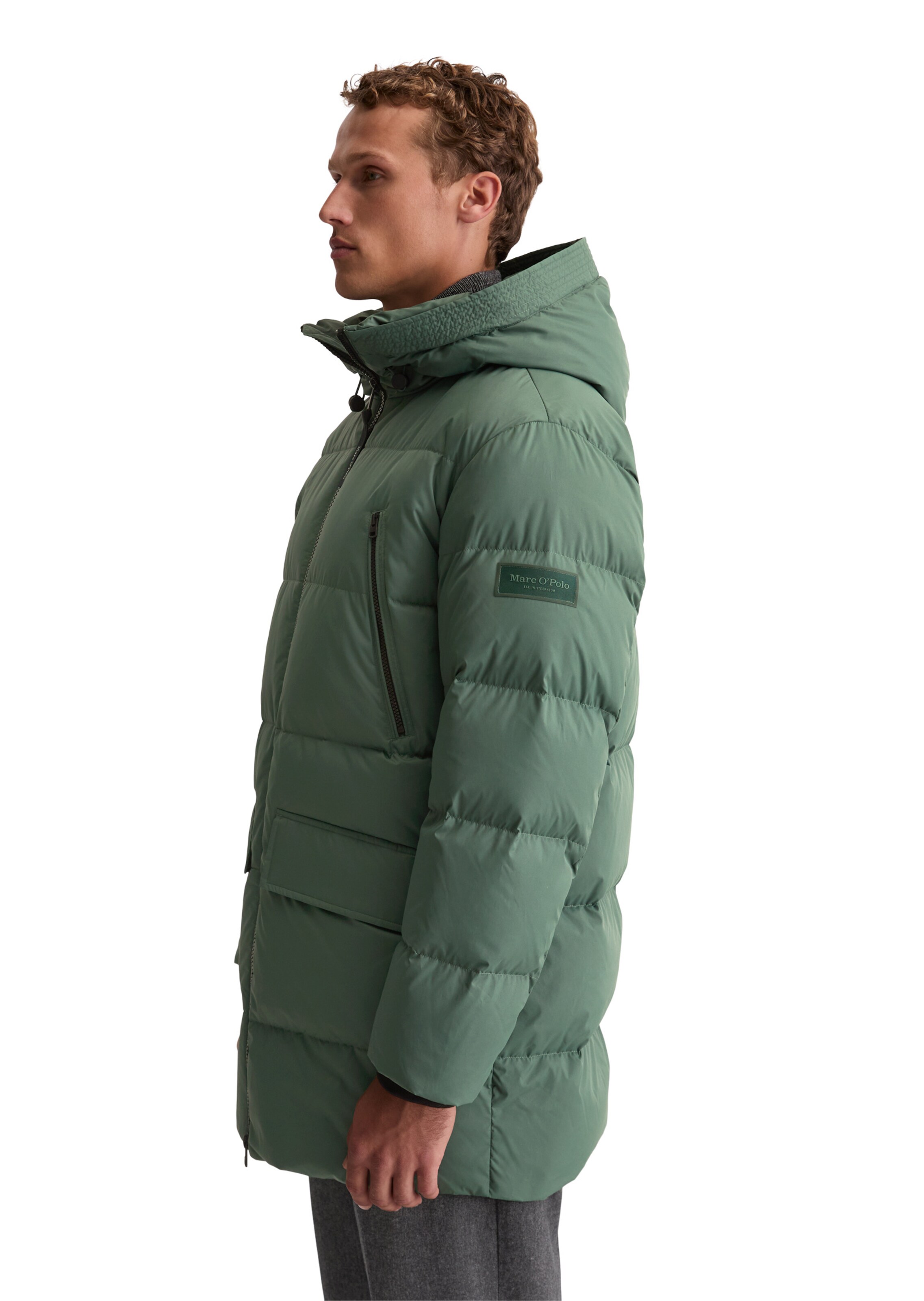Marc O'Polo Зимнее пальто в Зеленый
