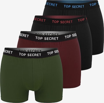 Top Secret - Calzoncillo boxer en verde: frente