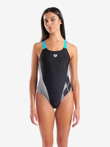 juoda ARENA Biustjė Maudymosi kostiumėlis 'Pro Back': priekis