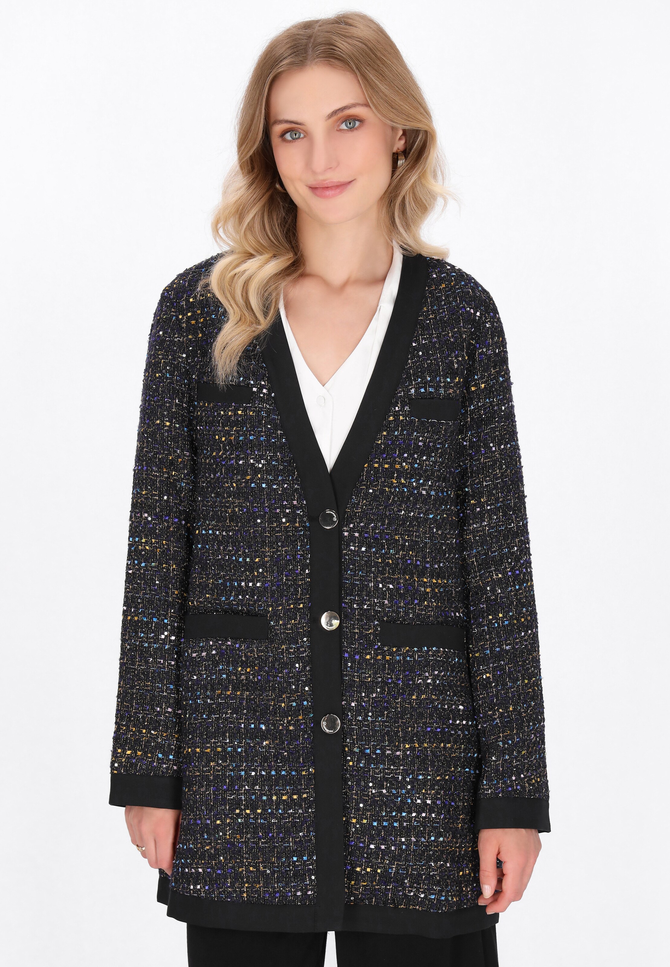 juoda DreiMaster Klassik Švarkas