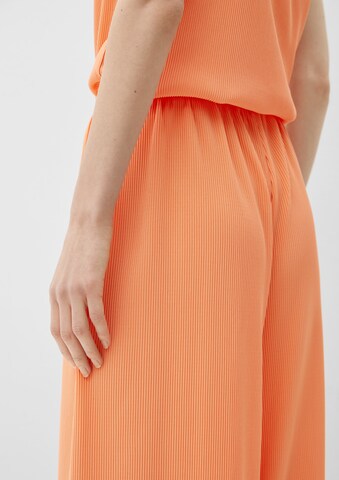 s.Oliver Loose fit Trousers in Orange