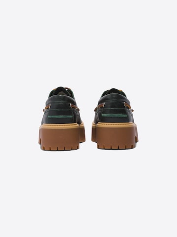 TIMBERLAND Lace-up shoe 'Stone Street 3 Eye Boat' in Green