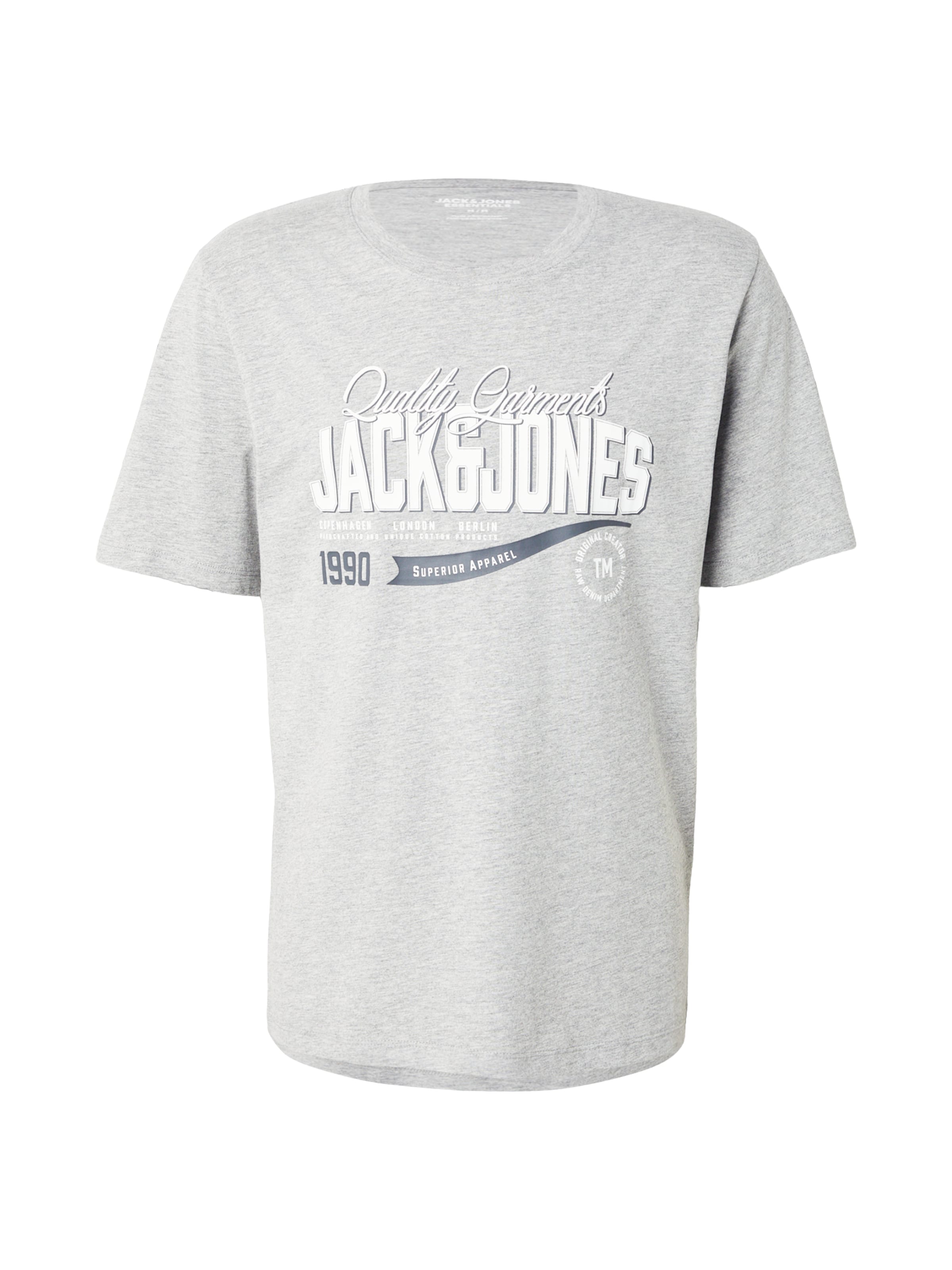 JACK & JONES Shirt in Grey: front