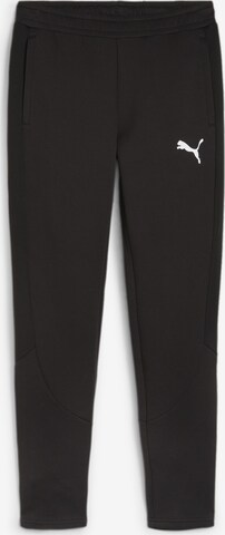 Slimfit Pantaloni sportivi 'Evostripe' di PUMA in nero: frontale