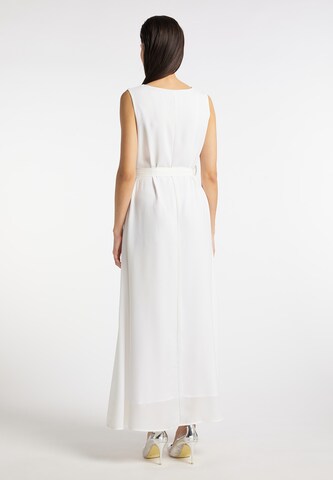 usha WHITE LABEL Βραδινό φόρεμα 'Lynnea' σε λευκό