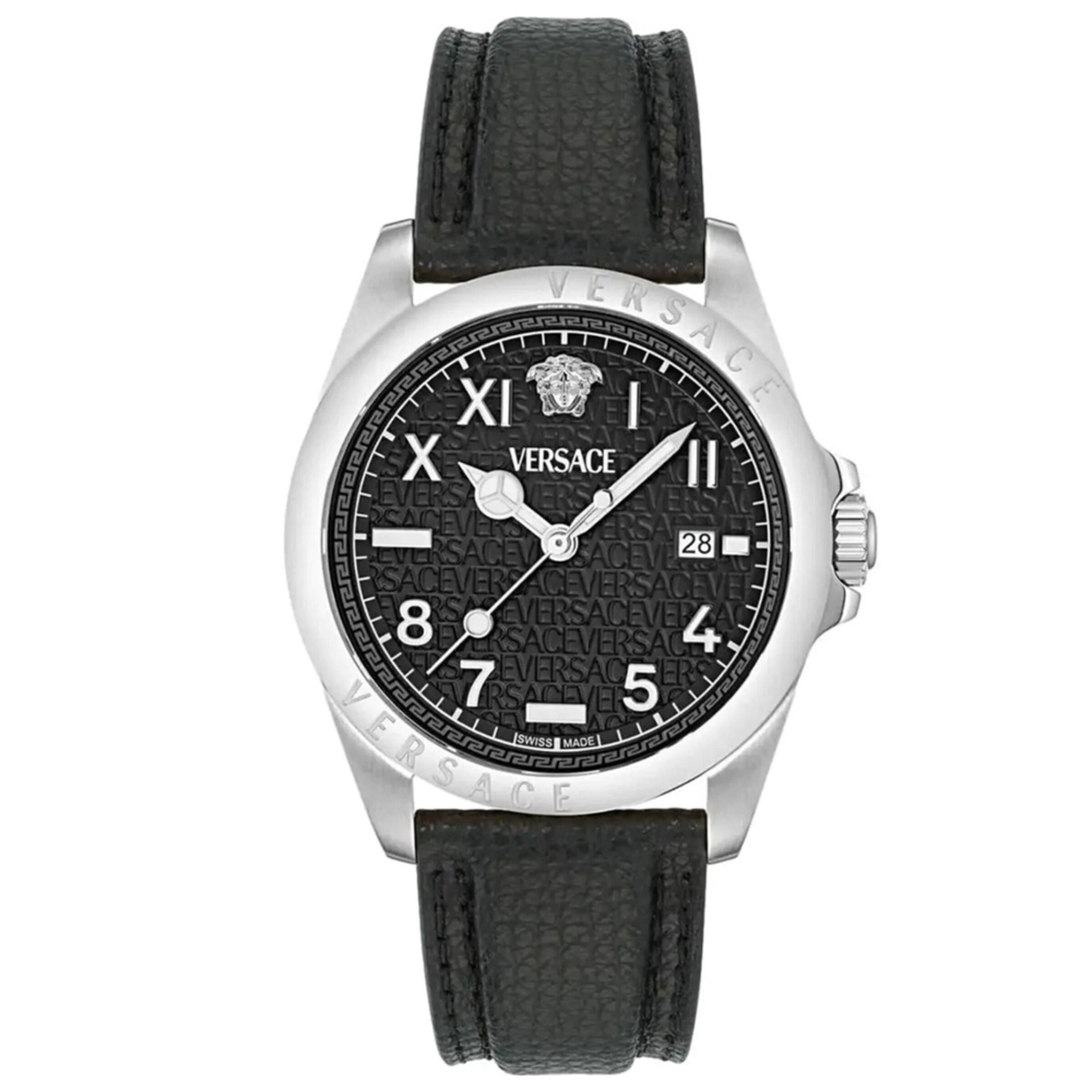 VERSACE Analoog horloge in Zwart: voorkant